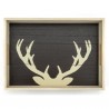 Plateau bois cerf
