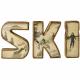 Lettres ski bois photos