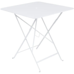 Carre Folding Metal Table - Blanc coton