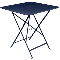 Carre Folding Metal Table - Bleu abysse