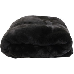 Faux fur throw Cocon - Ébène | 150x150