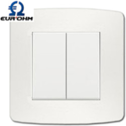 Interruttore decorato sci di fondo - Interrupteur double