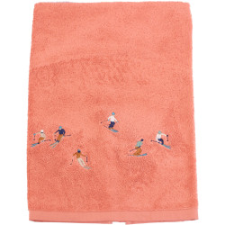 Après ski novelty bath sheet - Rose thé
