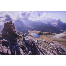 Lac de montagne en photo sur dibond