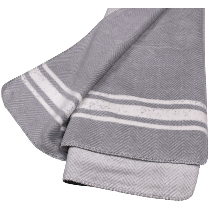 Plaid flanelle tête de cerf gris
