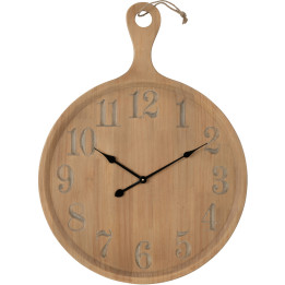 Pine plank clock
