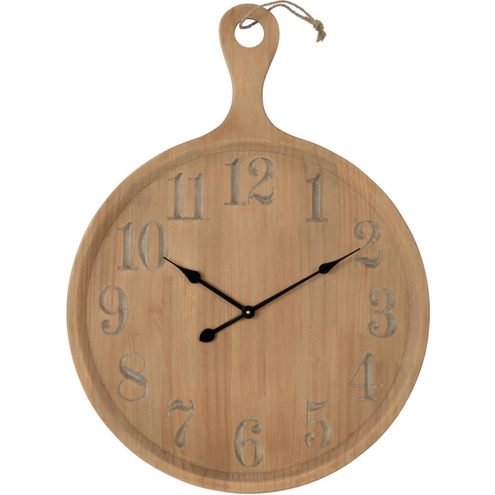Pine plank clock