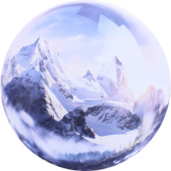 Bulle de sommets impression sur dibon - 40