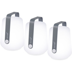 Set de 3 lampes balad 12 cm - Gris orage