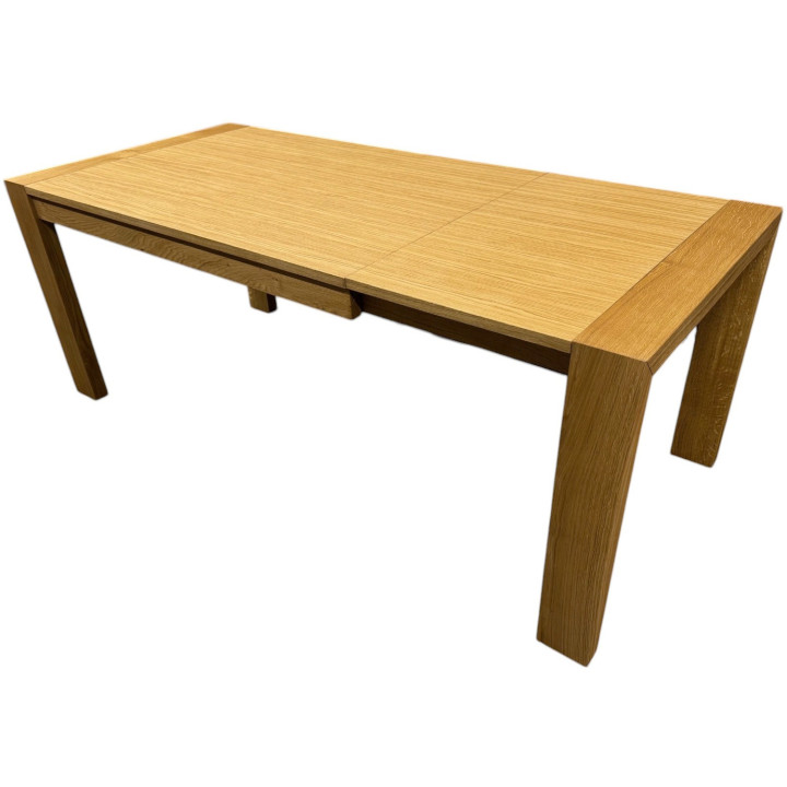 Table perla avec allonges integrées perla