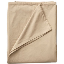 Washed Percale duvet cover - Beige épeautre | 140x200