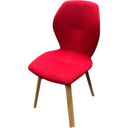 Mood Chair with Rounded Back and Seat - Hip hop red | Chêne e11