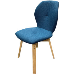 Mood Chair with Rounded Back and Seat - Biarritz duck | Chêne e11