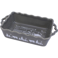 Piatto da forno per tartiflette grigio - 27x7.5x16