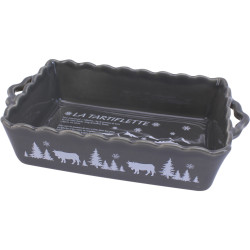 Piatto da forno per tartiflette grigio - 33x7.5x18