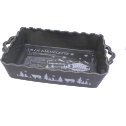 Piatto da forno per tartiflette grigio - 40x7.5x24