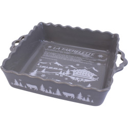 Piatto da forno per tartiflette grigio - 38x7.5x32