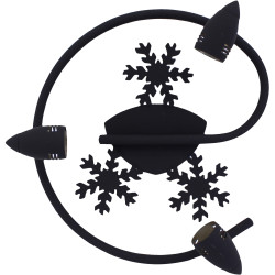 Spot plafonnier spirale - Noir flocon