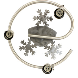 Spot plafonnier spirale - Argent flocon