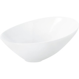 White salad bowl