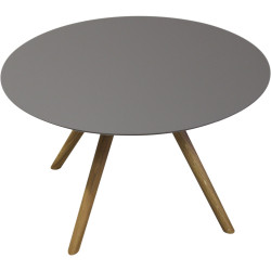 Coffee table oak legs and fenix top - Fenix grigio londra | 60x40
