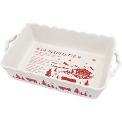 Piatto da forno tartiflette bianco - 27x7x15