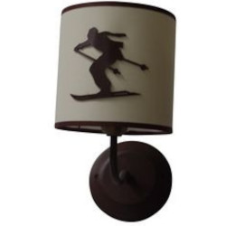 Applique allos rouille - Skieur schuss