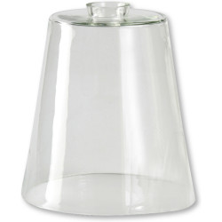 Abat jour verre soufflé aurore - Transparent | 22x25
