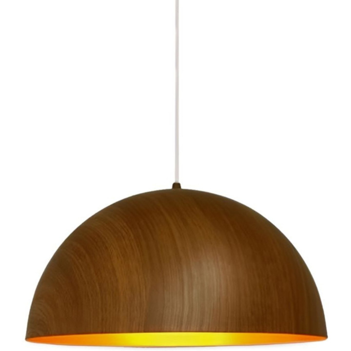 Lampada a sospensione coupe steelwood