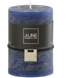Candela cilindrica blu scuro - 7x10