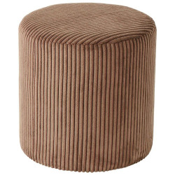 Pouf in velluto a coste - Camel