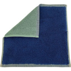 Asciugamano ospiti Twist - Bleu/vert sauge