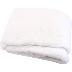 Faux fur throw Cocon - Ecru | 150x150