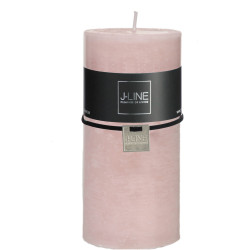 Powder pink cylindrical candle - 7x15