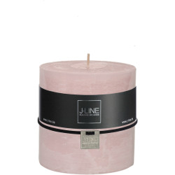 Powder pink cylindrical candle - 10x10