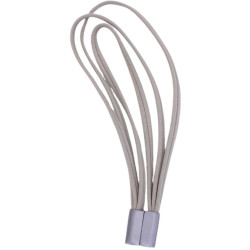 Magnetic double ring curtain tieback - Taupe