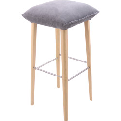 Tabouret de bar soda - Mystic 21 silver | 40x84x40 | Hêtre p 17 nature