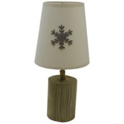 Lampe neige - Blanc flocon gris