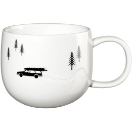 Skidding Xmas mug