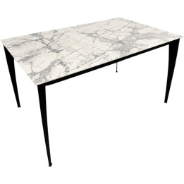 Mad Ceramic Table Black Metal Legs