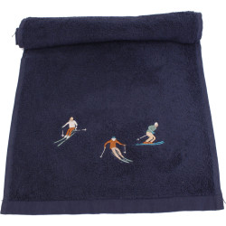 Après ski novelty guest towel - Blue