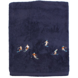 Après ski novelty shower towel - Blue