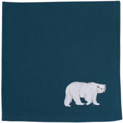 Spitzberg table napkin - Emeraude