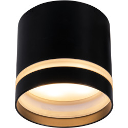 Faretto cilindrico in metallo Split - Black