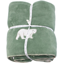 Embroidered Fleece Throw Spitzberg