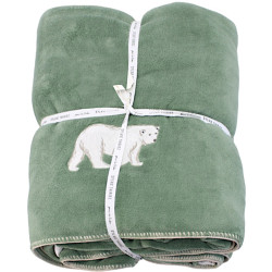 Plaid polaire brodé Spitzberg - 150x150