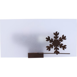 Upside rust wall light - Flocon