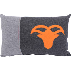 Coussin la clusaz - Gris/orange