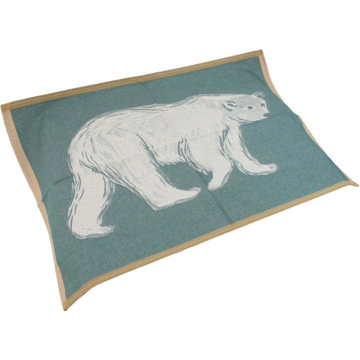 Spitzberg bear jacquard tea towel
