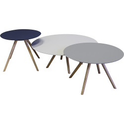 Set of three Fenix coffee tables - Arizona / grigio londra / blue